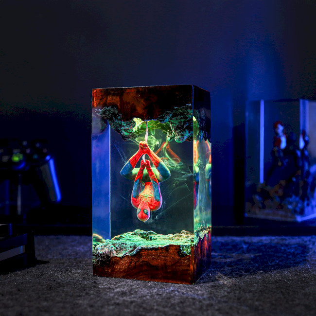 Spider-Man Epoxy Resin Lamp