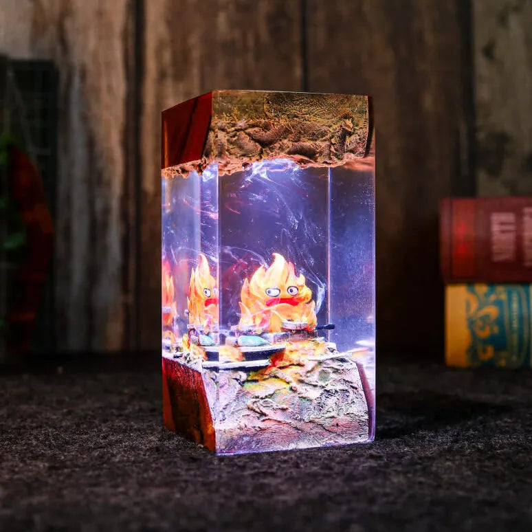 Calcifer Howl's Moving Castle Resin Epoxy Lamp