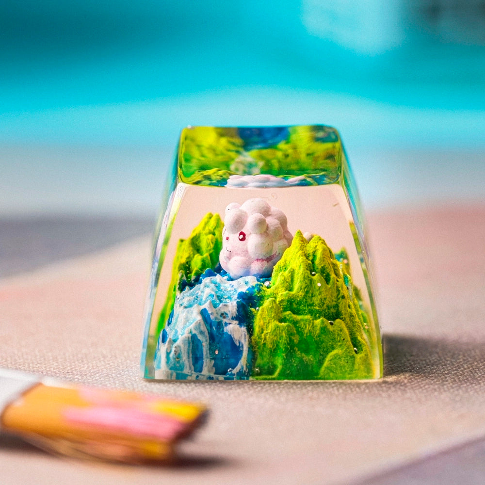 Pokemon - Swirlix Artisan Keycap  3