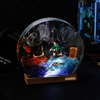 Swordman Anime Resin Lamp