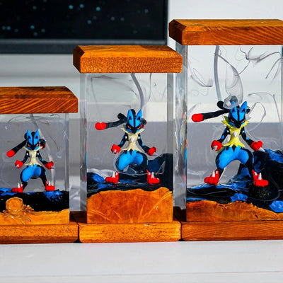 Mega Lucario Pokémon Resin Lamp