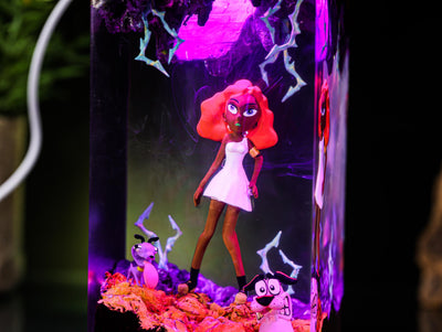 Courage the Cowardly Dog Resin Lamp