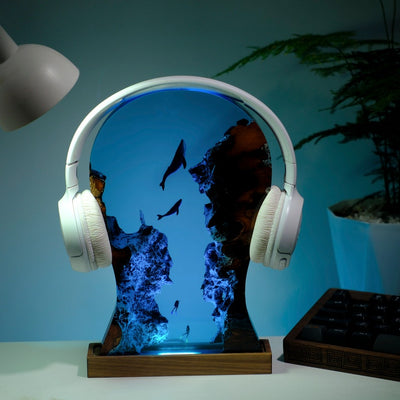 Whale Resin Epoxy Lamp