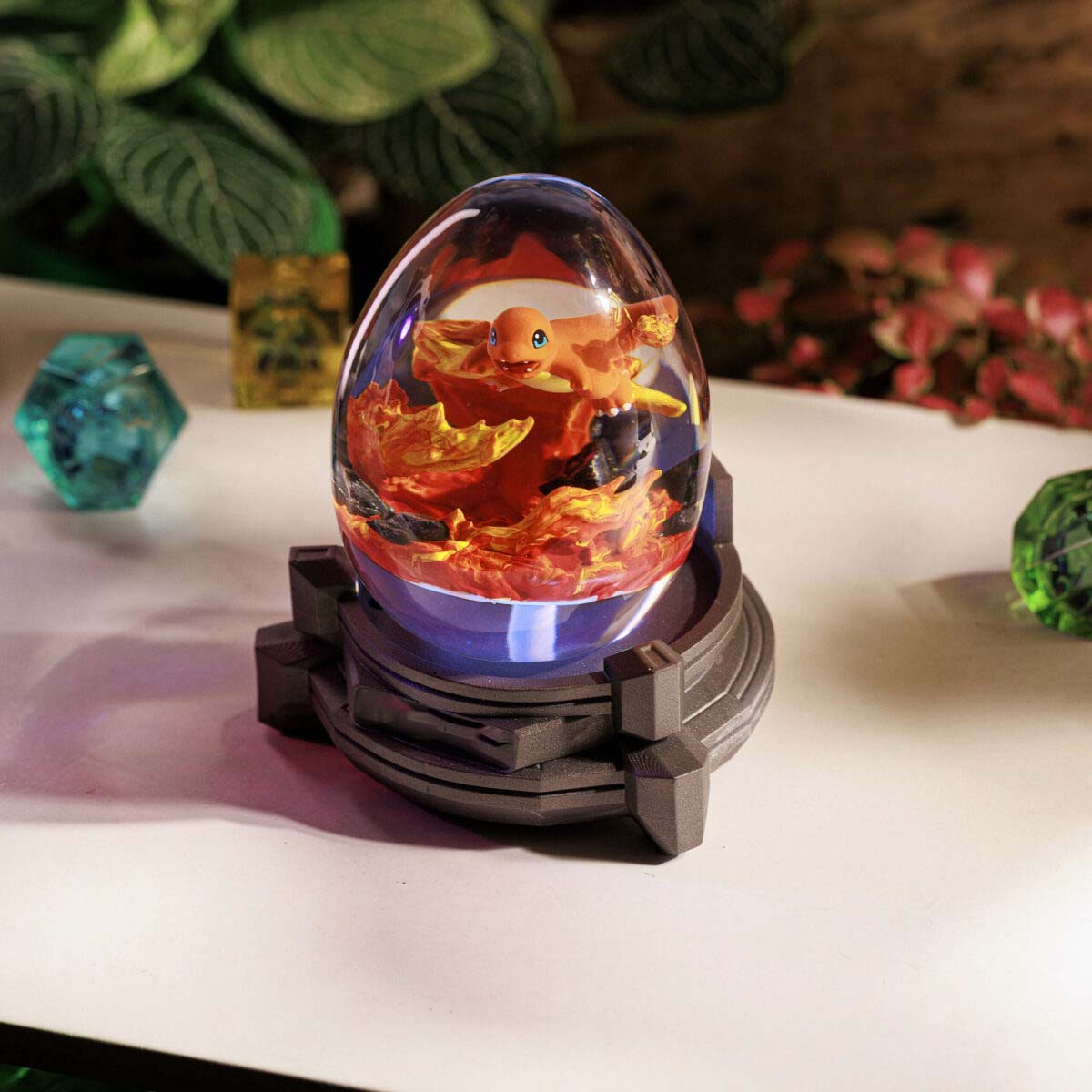 Fire Charmander Resin Lamp Egg
