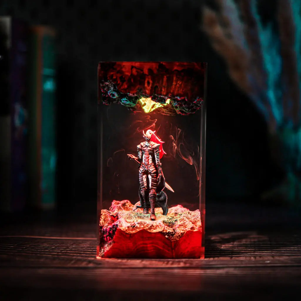 Solo Leveling Igris the Bloodred Resin Lamp
