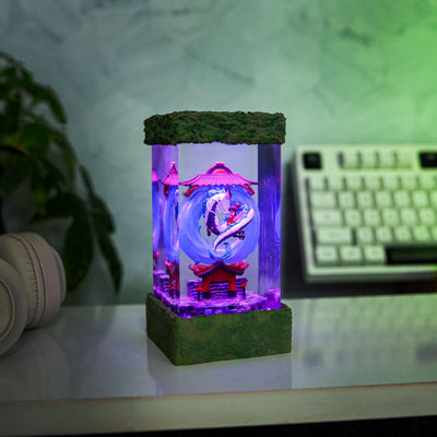 Spirited Away Haku and Chihiro Lamp