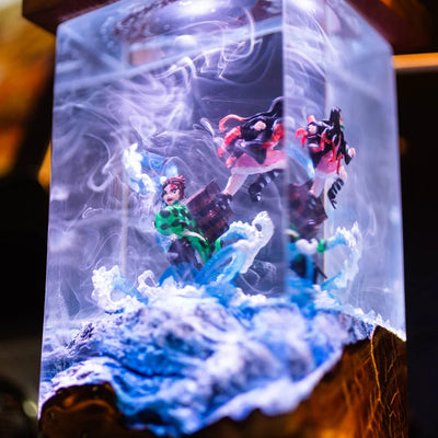 Tanjiro & Nezuko Demon Slayer Resin Lamp