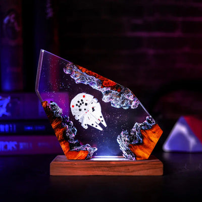Millennium Falcon Spaceship Resin Lamp Ver 3