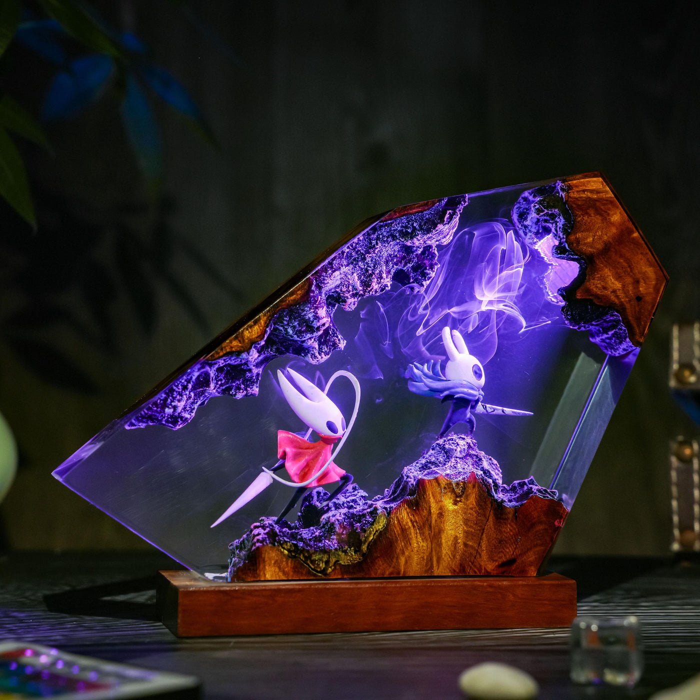 Silksong Journey of Hornet & Hollow Knight Resin Lamp