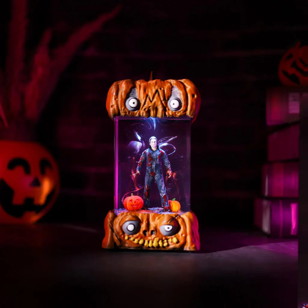 Jason Voorhees Friday the 13th Halloween Pumpkin Resin Lamp