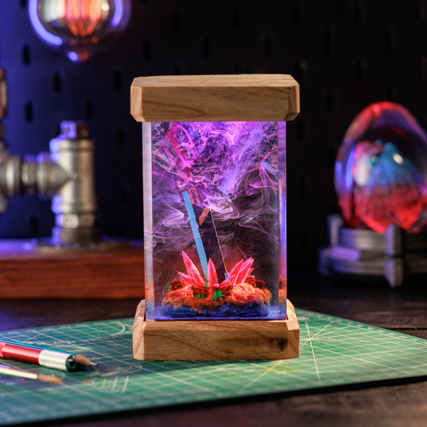 Buster Sword Resin Epoxy lamp