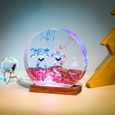 Machop Evolution Trio Resin Lamp