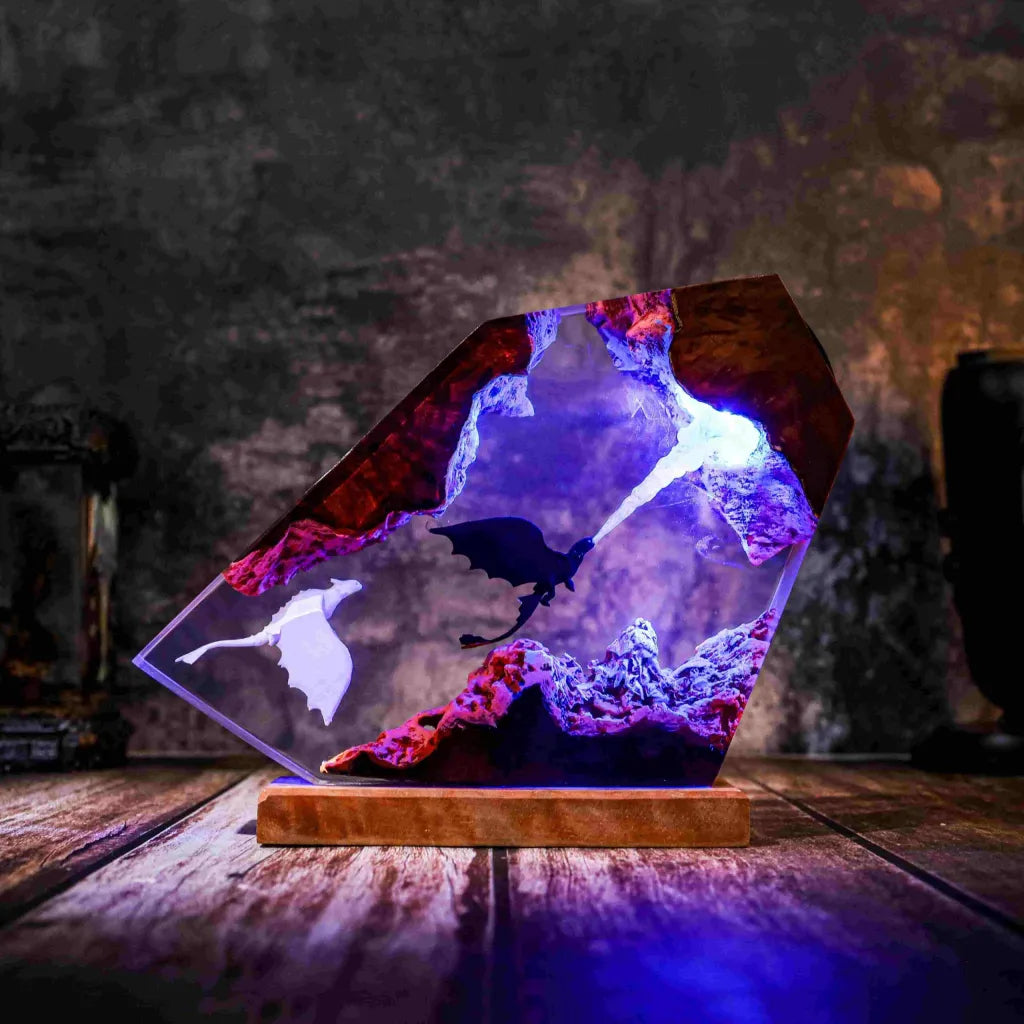 Fire Breathing Toothless Resin Lamp