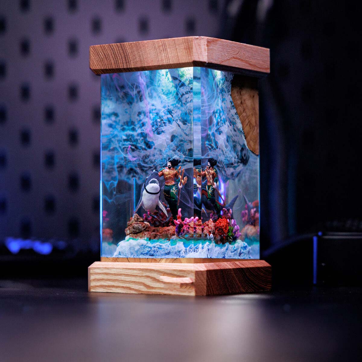 Superhero Aquaman of The Sea Resin Lamp