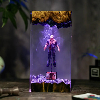 Chained Jason Voorhees Friday the 13th Halloween Resin Lamp