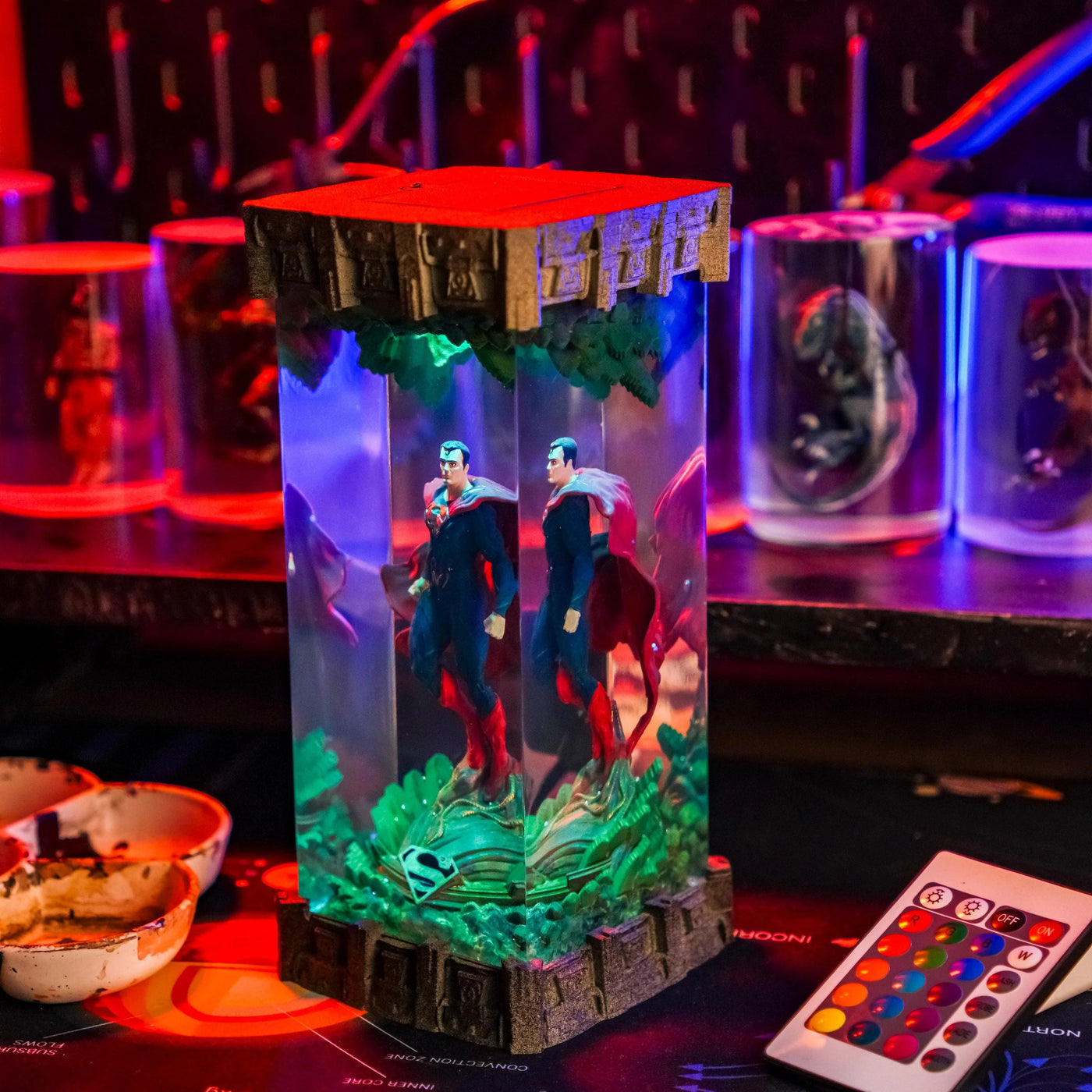 Superman Black Suit DC Comics Resin Lamp