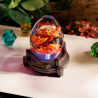 Fire Charmander Resin Lamp Egg