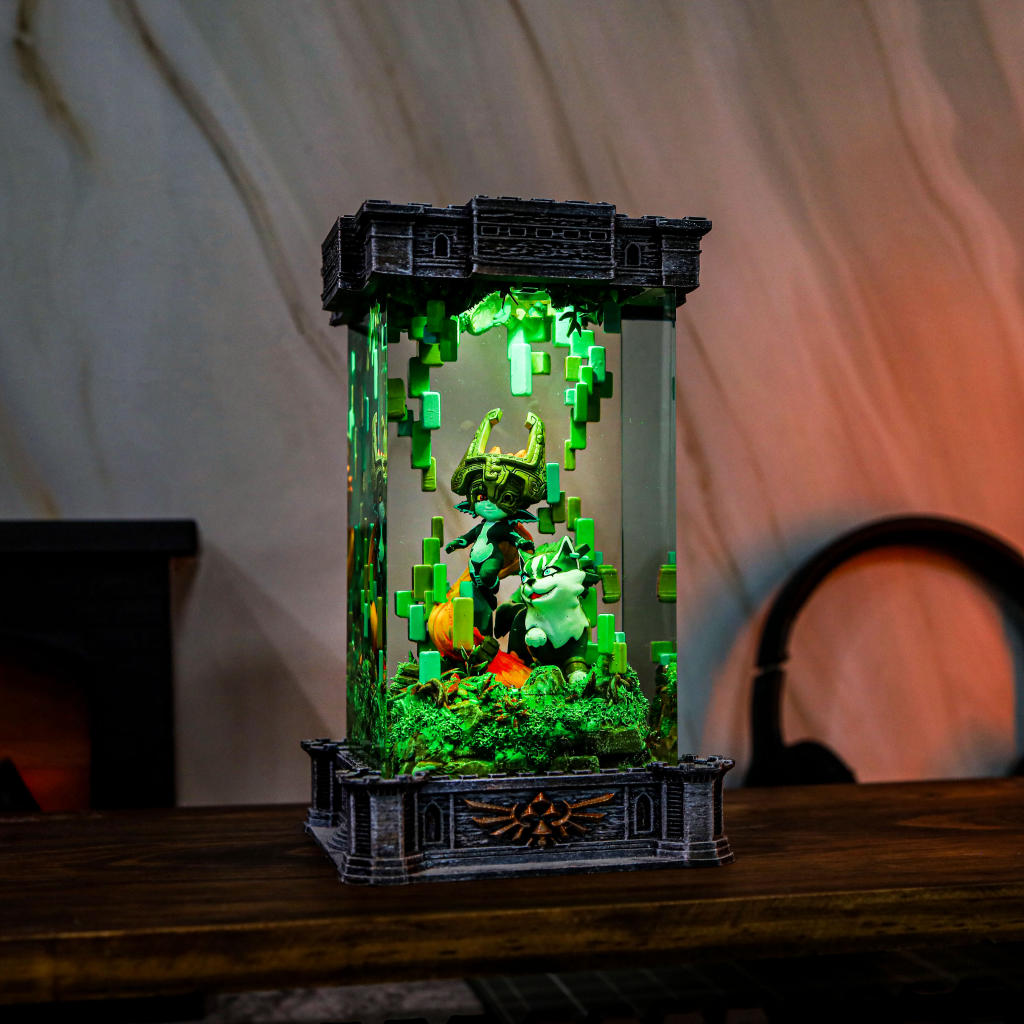 Zelda Midna & Wolf Link Night Lamp