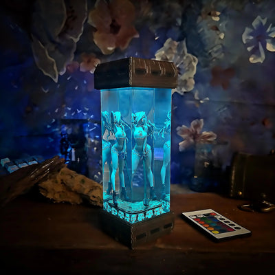 Jason Girl Horror Resin Lamp