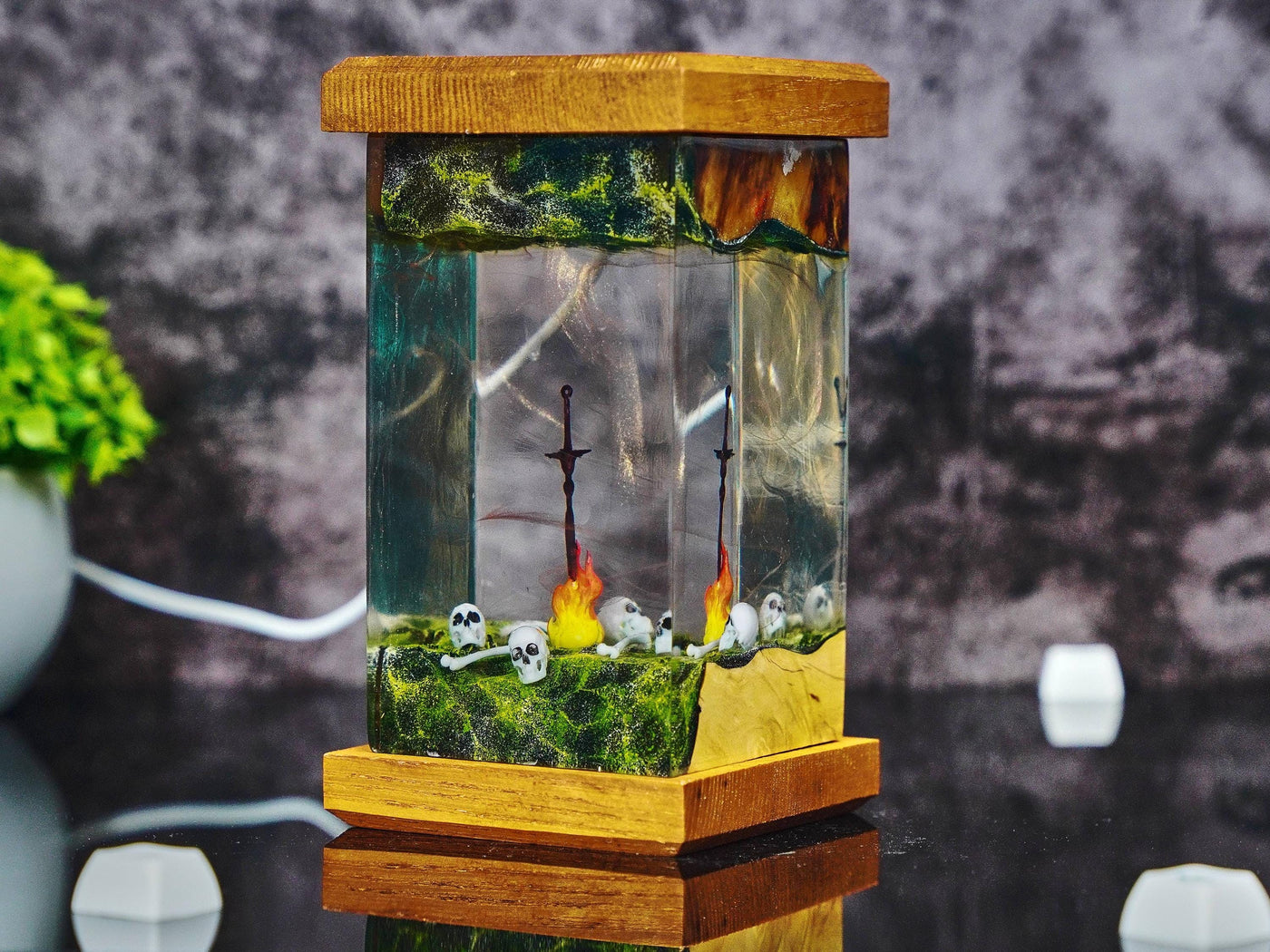 Chosen Undead Dark Souls Resin Lamp