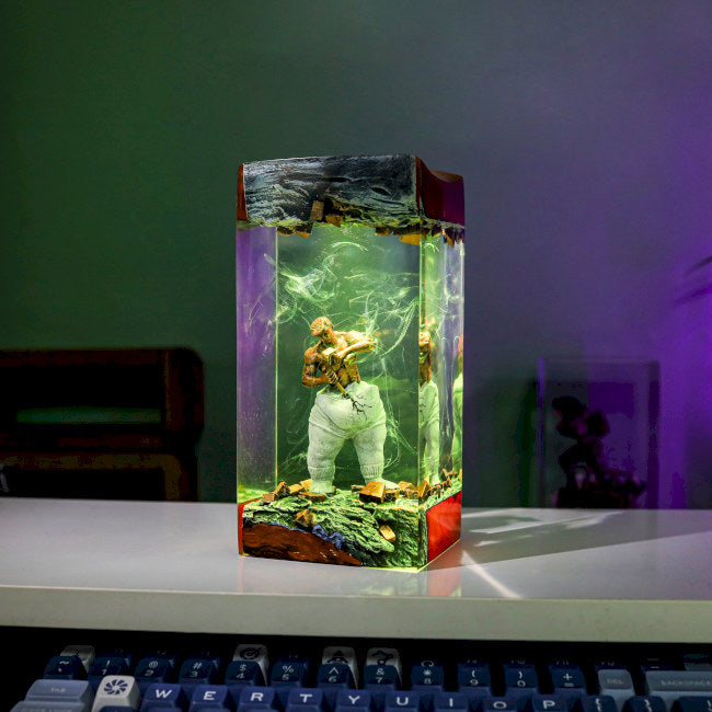 Self-Made Man Statue Epoxy Night Lamp Ver 2