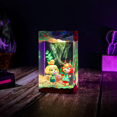 Animal Crossing Isabelle and Audie Night Light