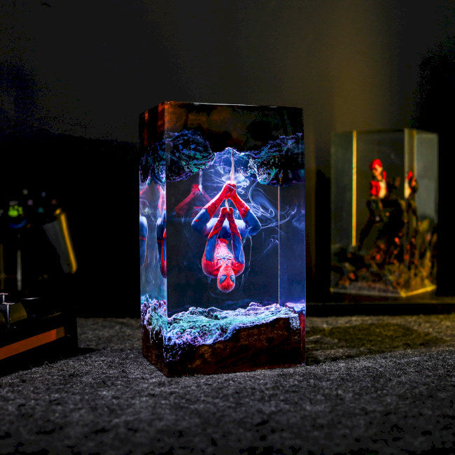 Spider-Man Epoxy Resin Lamp
