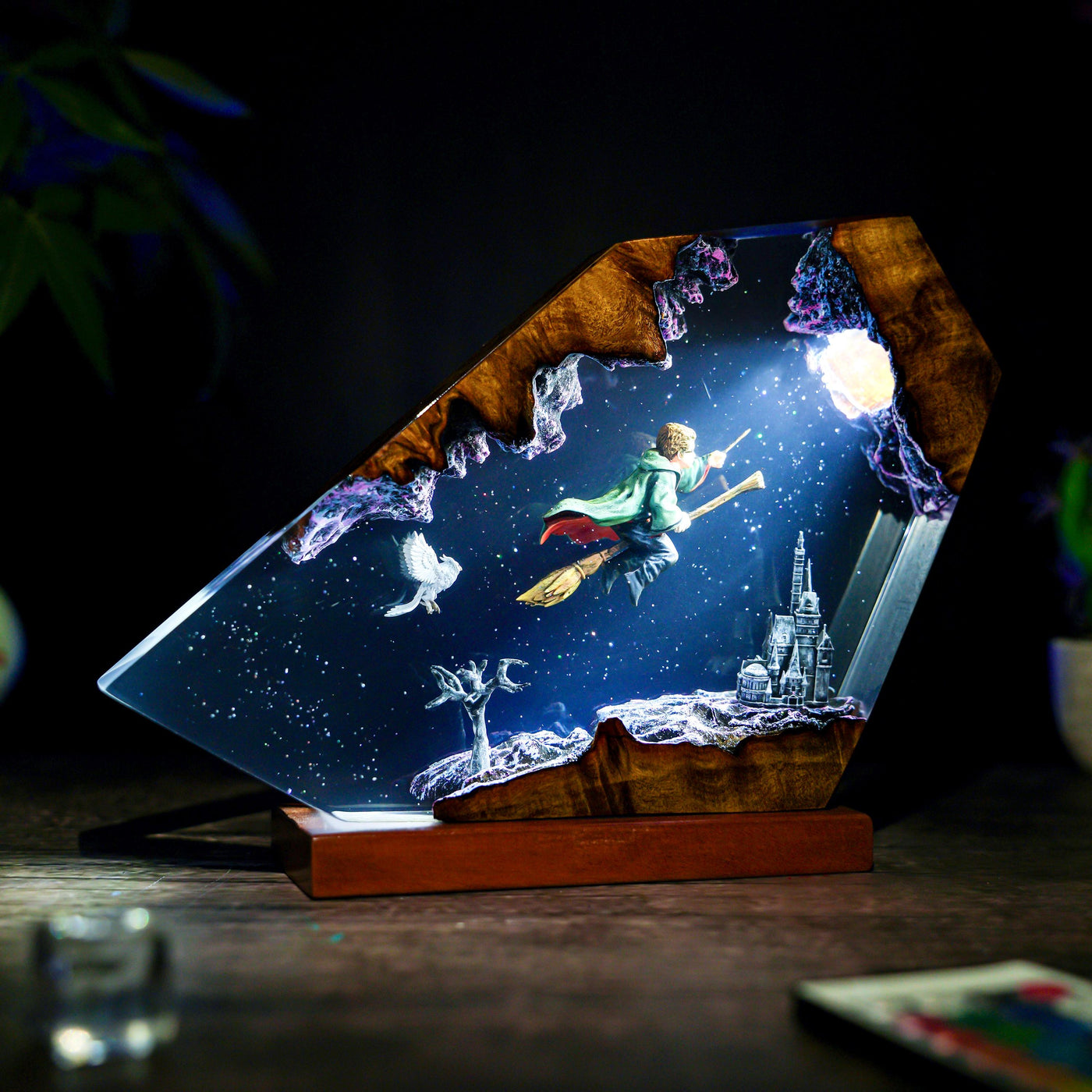 Hedwig Harry Potter Resin Lamp