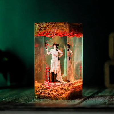 Alcina Dimitrescu Resident Evil Resin Epoxy Lamp