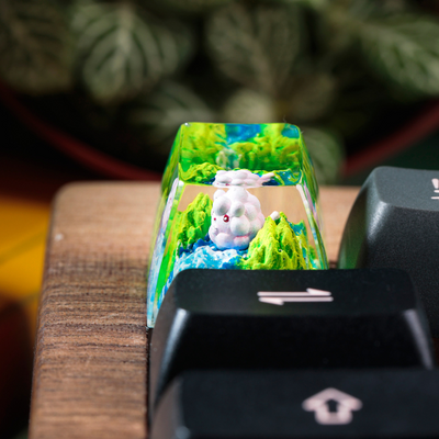 SWIRLIX POKEMON – ARTISAN KEYCAP