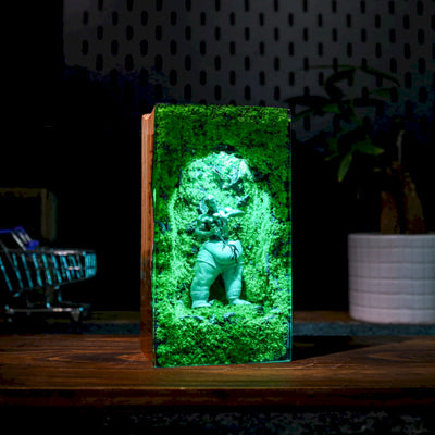 Self-Made Man Statue Epoxy Night Lamp