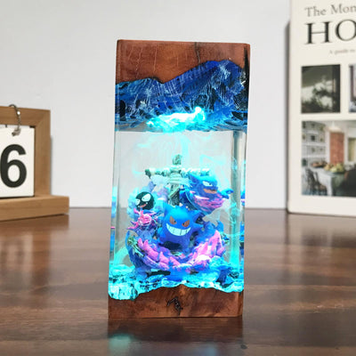 Gengar Haunter Gastly Pokemon Resin Lamp