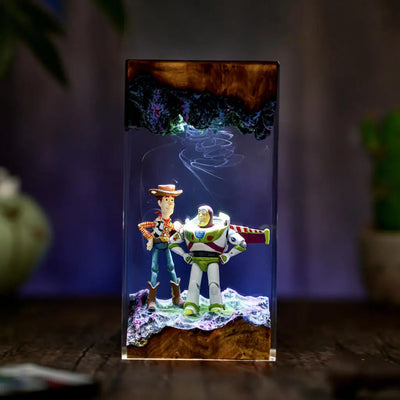 Woody & Buzz Infinity Duo Resin Lamp