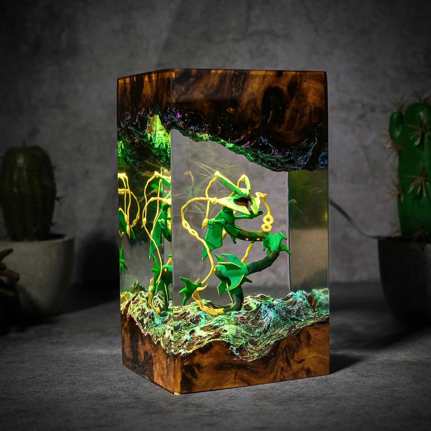 Mega Rayquaza Dragonstorm Resin Lamp