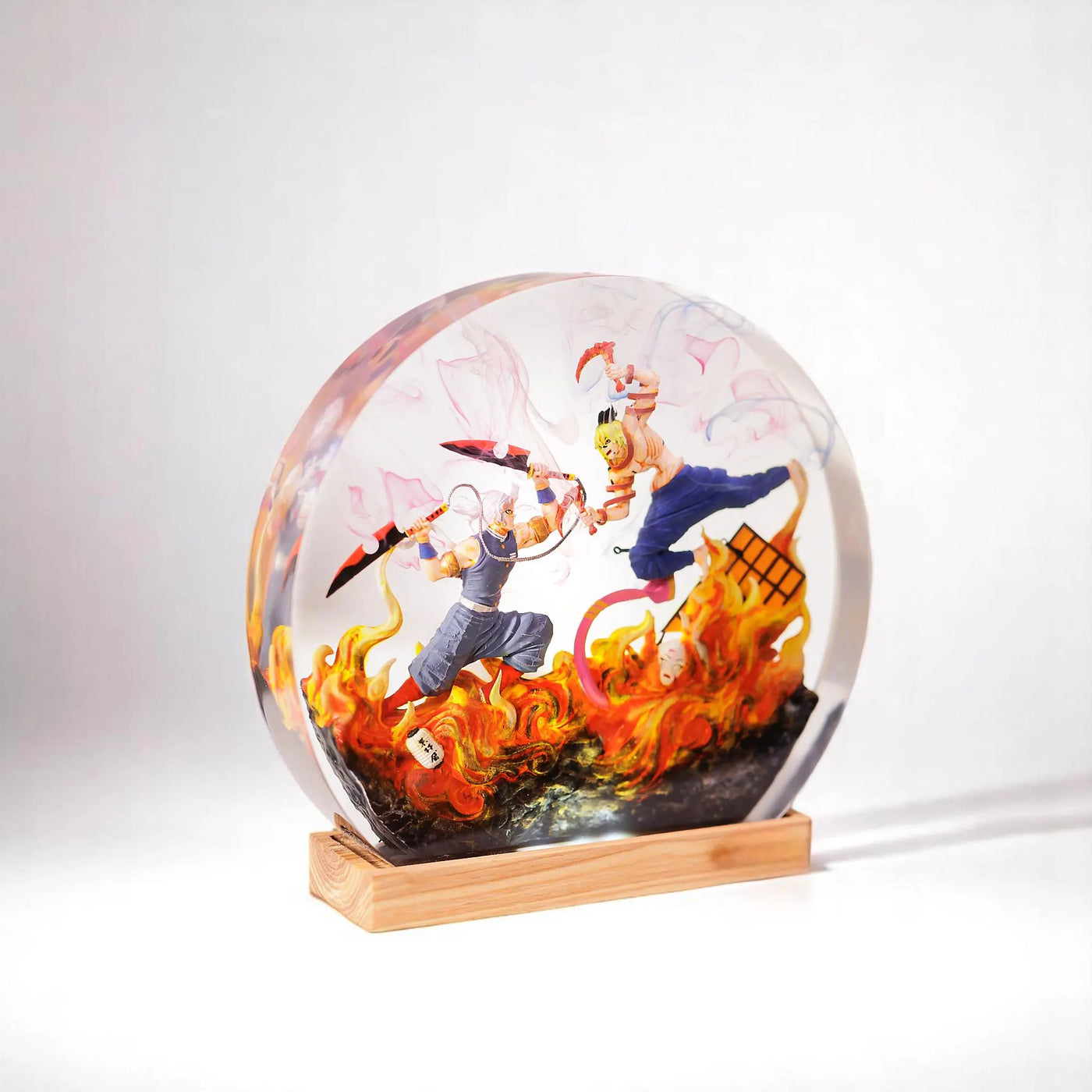 Uzui Tengen vs Gyutaro Demon Slayer Resin Lamp