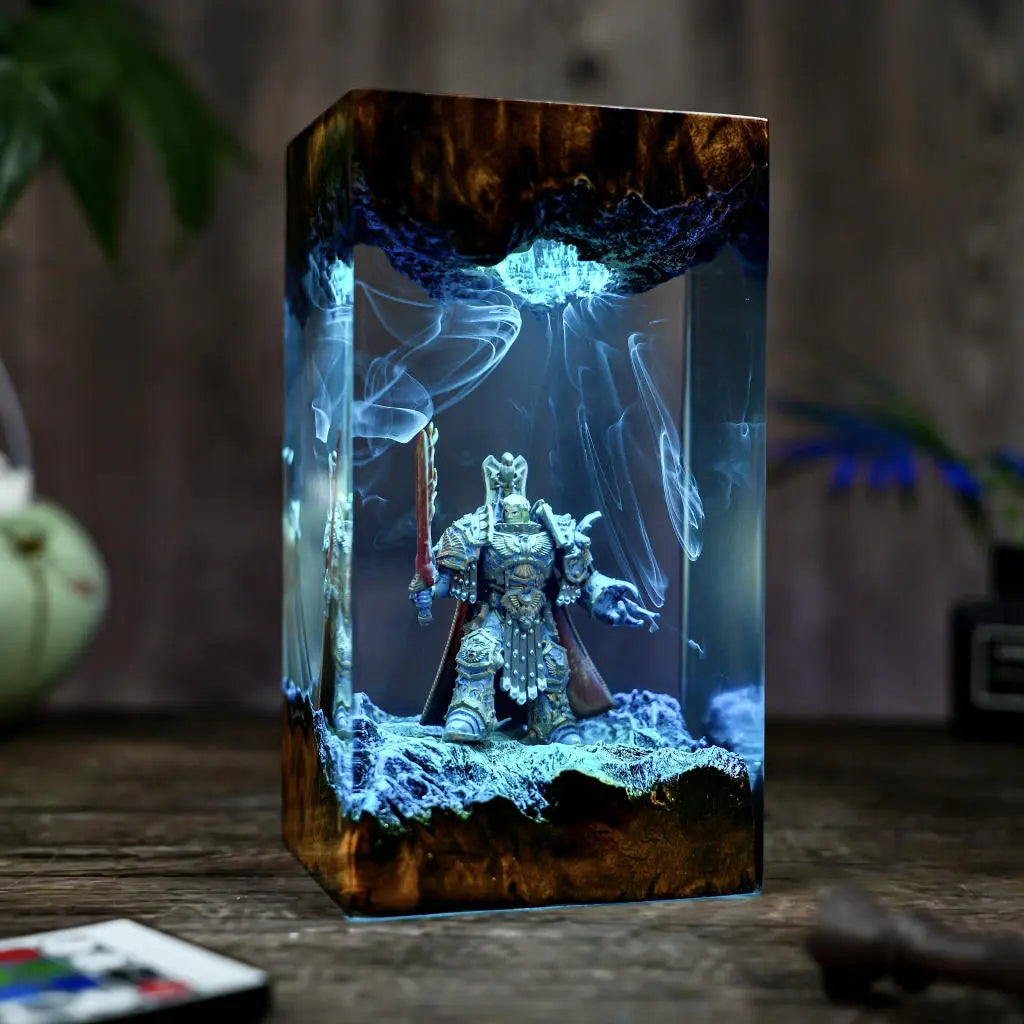 Emperor of The Mankind Warhammer Resin Lamp