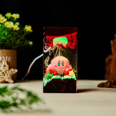Kirby Super Star Resin Lamp