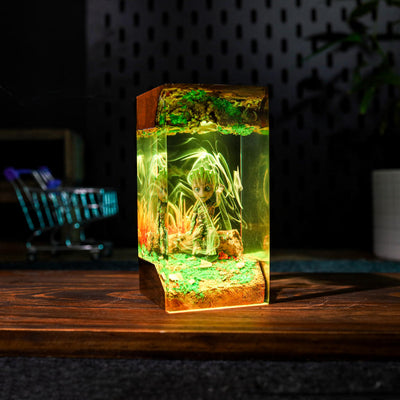 Baby Groot Epoxy Night Lamp