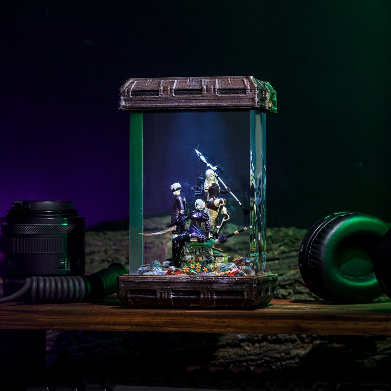 Nier Automata Diorama Epoxy Night Light