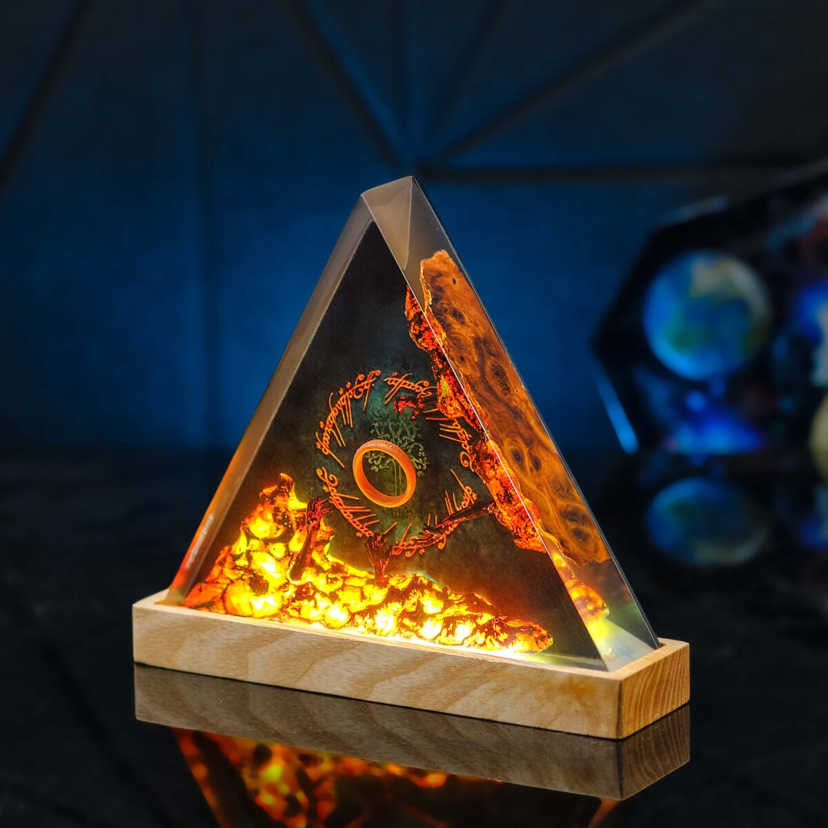 Dark Ring Lord of the Rings Resin Lamp