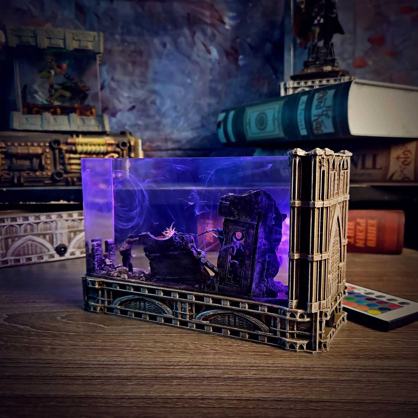 Harry and Voldemort Resin Lamp