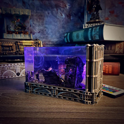 Harry and Voldemort Resin Lamp