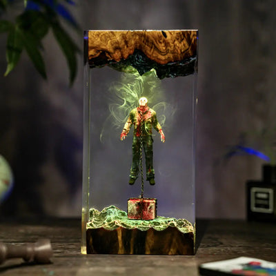 Chained Jason Voorhees Friday the 13th Halloween Resin Lamp