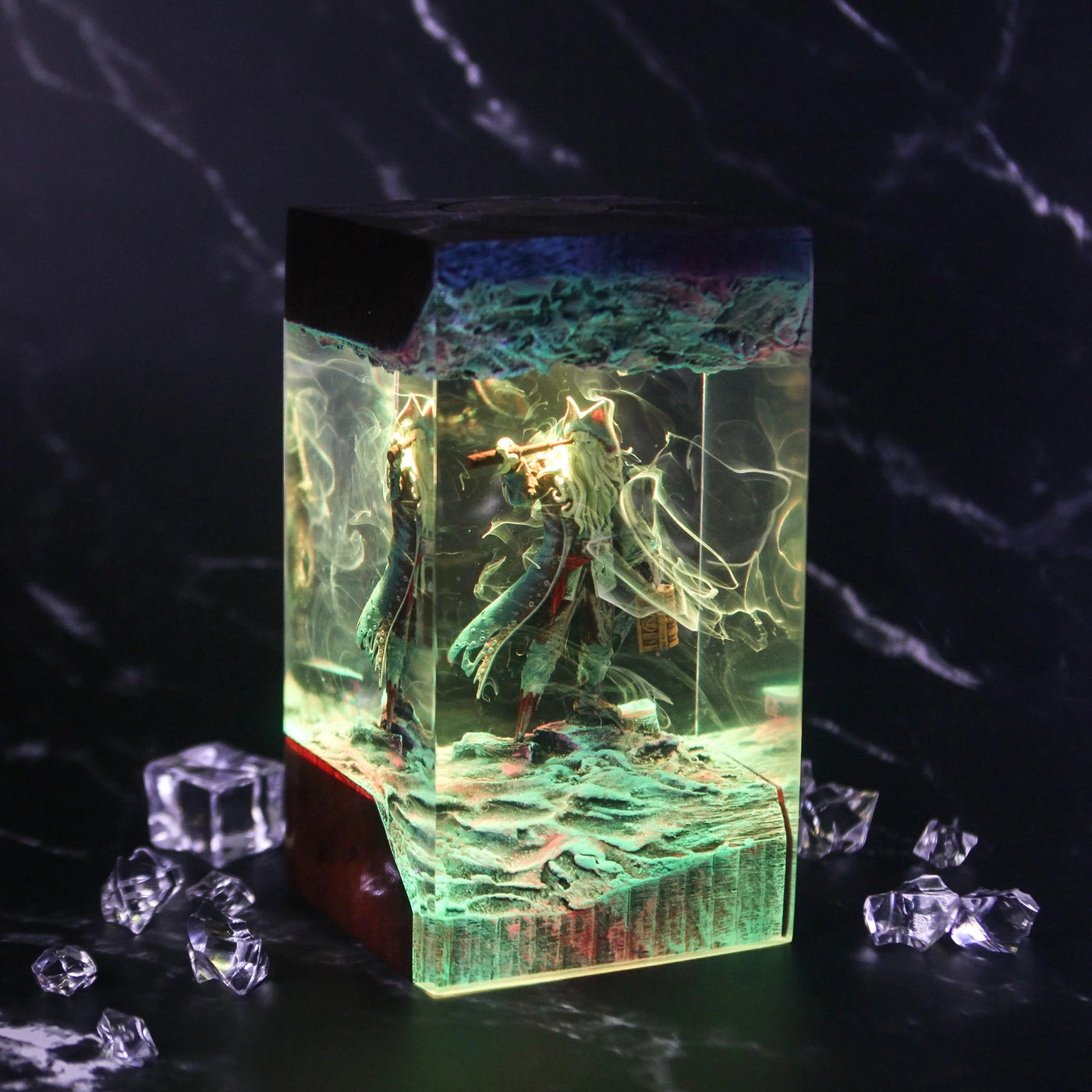 Davy Jones Jack Sparrow Resin Lamp