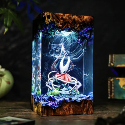Silksong Hornet Hollow Knight Resin Lamp