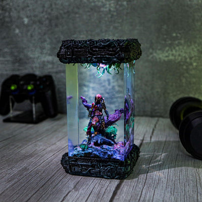 Predator Space Alien Epoxy Lamp