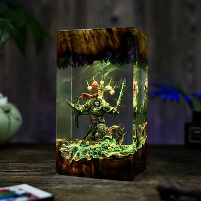 Chaos Space Marines Warhammer Resin Lamp