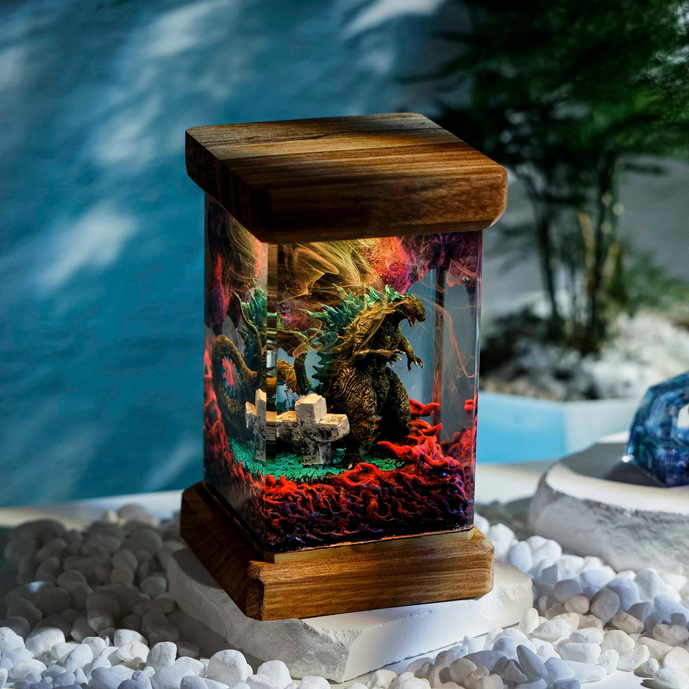 Godzilla Diorama Resin Lamp