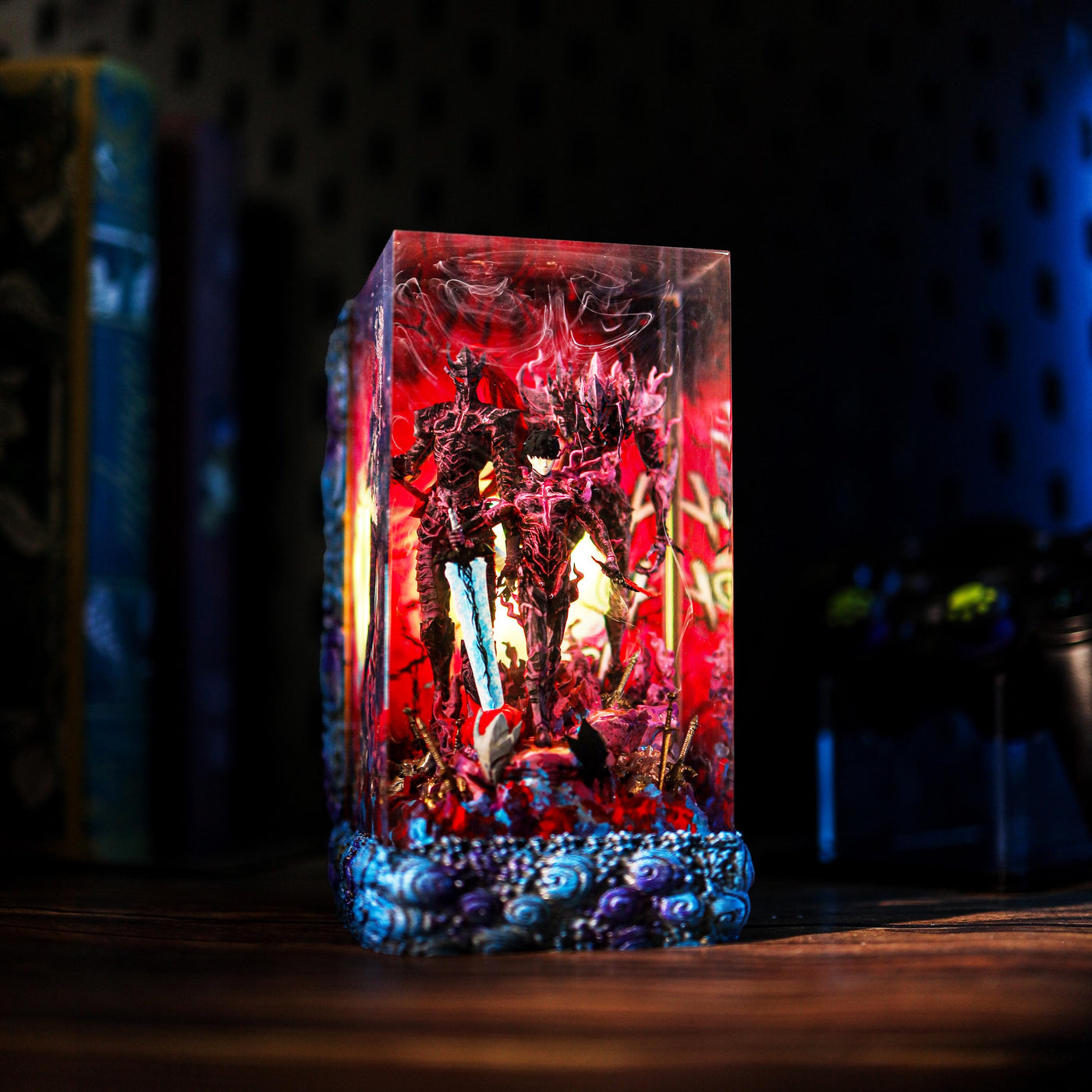 Sung Jinwoo Shadow monarch vs Igris Beru Solo Leveling Resin Lamp