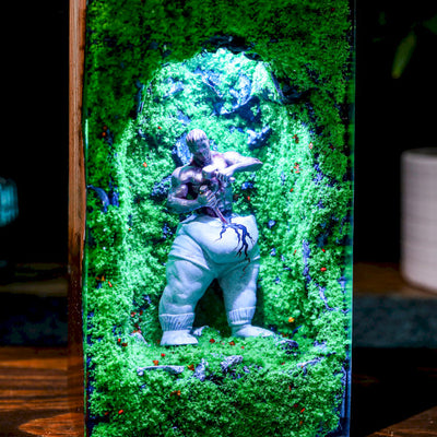 Self-Made Man Statue Epoxy Night Lamp